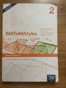 Podręcznik rozszerzony "MATeMAtyka 2" W: nowa era