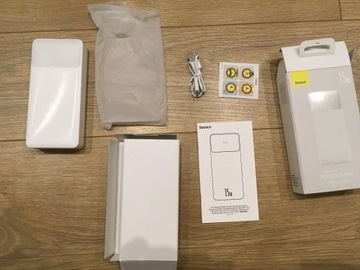 Powerbank BASEUS 20000mAh Biały- Stan Jak Nowy!