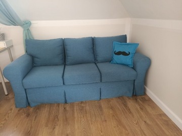Sofa 3 os. w stylu prowansalskim z funkcją spania 