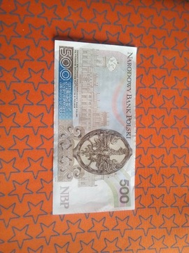 Banknot 500 zł z AA