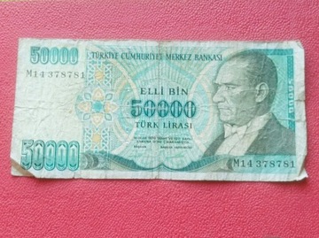 TURCJA 50000 Lira 1970 Seria M14