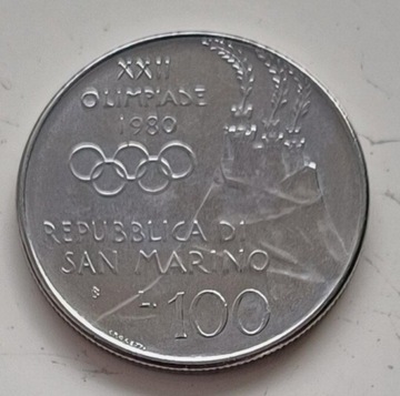 San Marino - 100 lira - 1980r. 