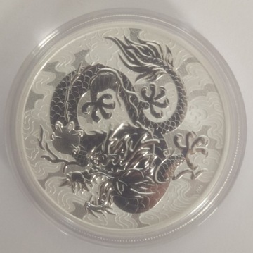Srebrna Moneta Chinese Myths: Dragon 2021,1 uncja