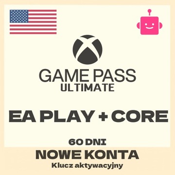 XBOX GAME PASS ULTIMATE EA PLAY CORE GOLD 2 MIESIĄCE 60 DNI VPN