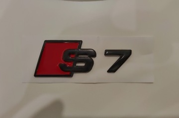 Emblemat znaczek AUDI S7 CZARNY