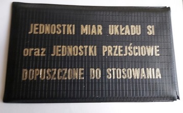 Jednostki miar układu SI - tabele