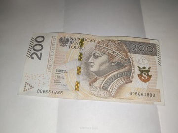 Banknot 200 zł z 2018r