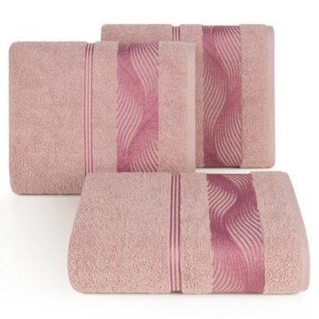 Ręcznik bawełniany 70x140 SYLWIA pudrowy