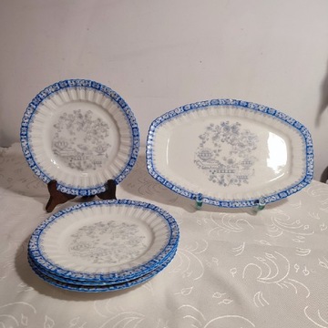 Tuppak China Blau porcelana Talerze Tiefenfurt