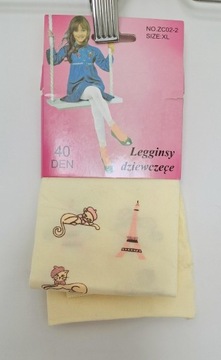 Nowe legginsy girl 8-10 lat Paris