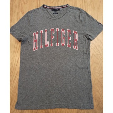 Koszulka Tommy Hilfiger S M szara bluzka t-shirt