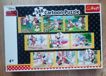 Puzzle Disney Minnie Mouse 348 elem. 9 obrazków