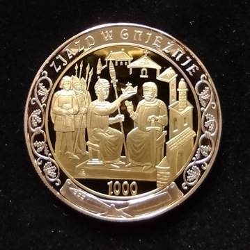 Medal pamiątkowy- Zjazd w Gnieźnie 1000