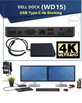 Stacja dokująca Dell K17A WD15 USB 3.0 C