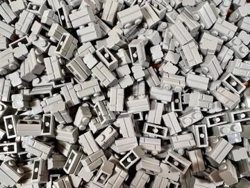 LEGO 98283 cegła cegiełka - 10.000 sztuk! Brick 1x2 jasnoszary 