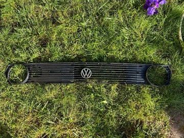 Grill atrapa chłodnicy Volkswagen VW Polo 86C oryginał + znaczek