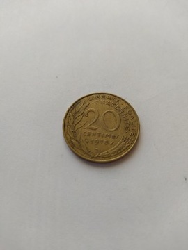 20 centimes, 1978 rok, Francja