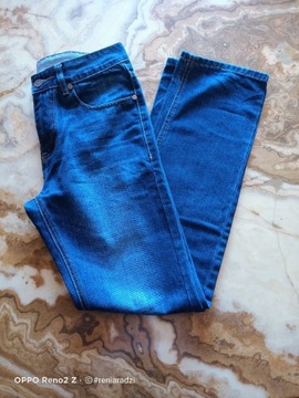 Spodnie jeans, męskie, r. 29, stright leg, proste