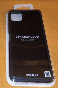 Samsung Galaxy A22 5G Soft Clear Cover Czarny Etui