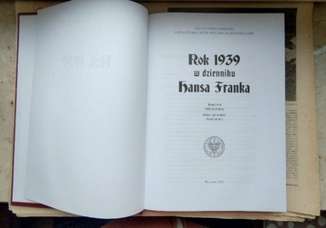 Rok 1939 w dzienniku Hansa Franka