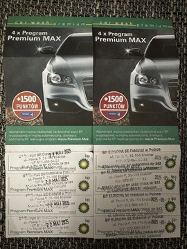Karnet na myjnię BP PREMIUM MAX 2 szt