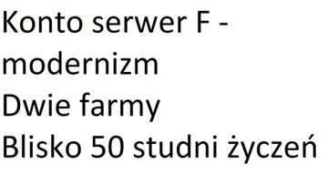 Konto Forge of Empires - serwer F + dwie farmy
