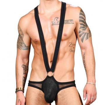 ANDREW CHRISTIAN FUKR Ring Singlet Body Męskie M-L