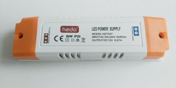 Zasilacz HEDA montażowy LED 80w 12v