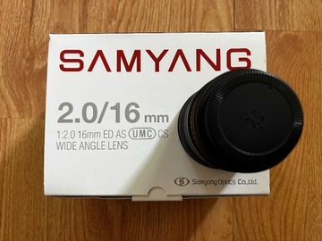 Obiektyw Samyang 16 mm f/2.0 ED AS UMC CS - Canon