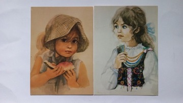 Muszyńska - Zamorska dziewczynka * 2 pocztówki