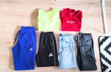 Mega paka zestaw oryginalnych ubrań r.S(36) Adidas, Pepe jeans 