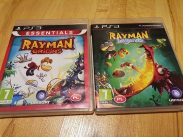 Zestaw gier Rayman ps3 Legends Origins gry Pl 