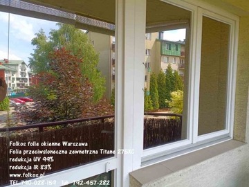 Folie przeciwsłoneczne zewnętrzne Warszawa 