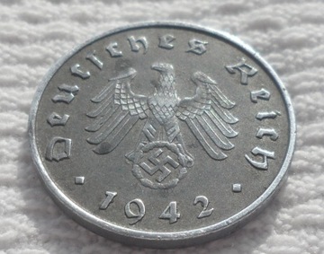 III Rzesza 10 fenigów reichspfennig 1942 A Berlin