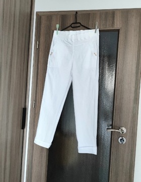 Nowe białe spodnie L 