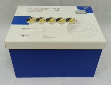 Oryginalny Box na zestawy monet 2€ w blistrach 