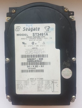 Dysk 3,5'' IDE ATA SEAGATE ST3491A 428,1 MB RETRO