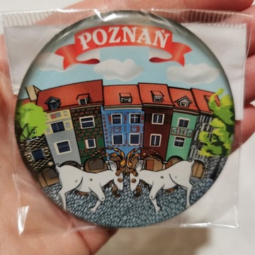 Magnes na lodówkę Polska Poznań koziołki domki