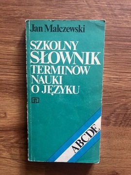 Malczewski Szkolny słownik terminów nauki o języku