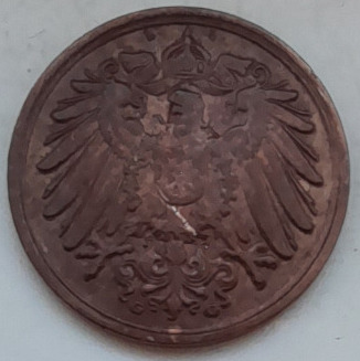 Cesarstwo Niemieckie 1 fenig,  1913 G