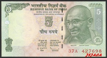 INDIE 5 Rupii 2009 Mahatma Gandhi