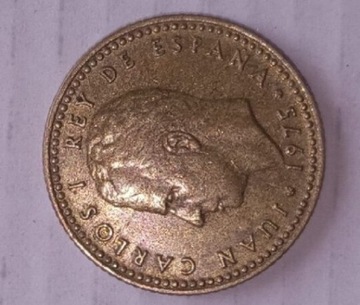 Moneta 1975 Una Peseta ,Estrella 78'