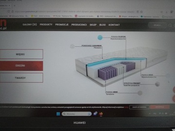 Materac Select Dynamic 180X200 Nowy, Fabr.zapak.