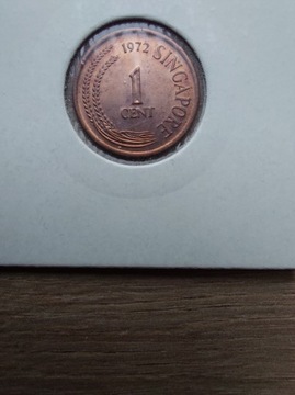 Singapur 1 cent 1972 stan -I/+II