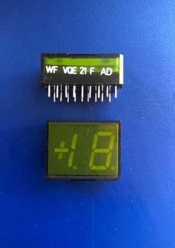 VQE 21 F wyświetlacz LED RFT 1,5 CYFRY = TLG326