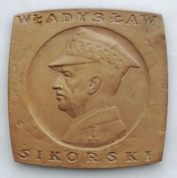 Medal generał Władysław Sikorski, patynowany 