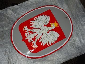 Herb godło polski emliowane 