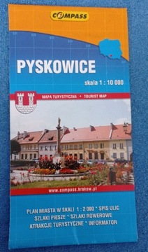 Pyskowice plan miasta 