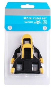 Bloki pedałów Shimano spd-sl SM-SH11 żółte