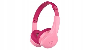 Słuchawki nauszne bezprzewodowe Motorola MOTO JR300 dla dzieci różowe